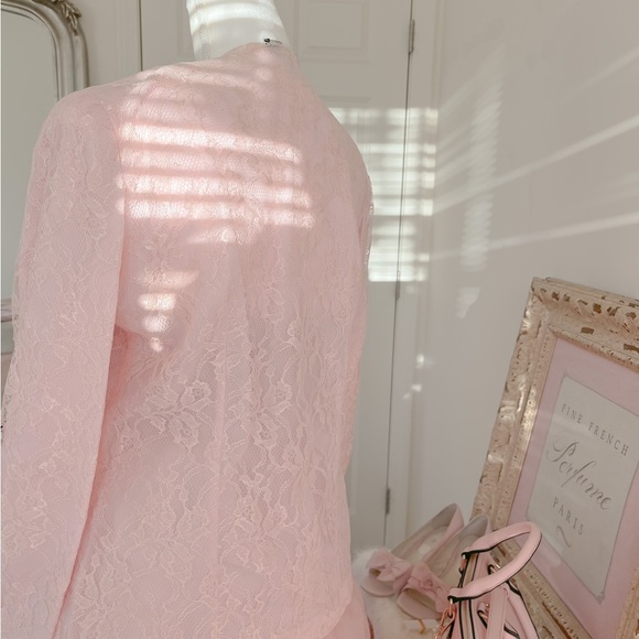 Lace Pink Spring blazer size 14 large - Picture 5 of 7